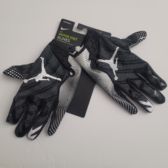 Nike Other - Nike Air Jordan Vapor Knit Football Gloves Black Sz XL